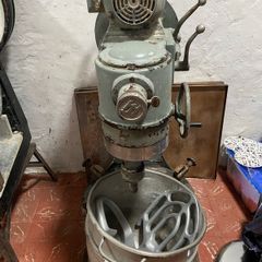 John Hunt (Bolton) "Duratax" 60 quart 3 speed mixer with heavy duty stainless steel mixer bowl trolley