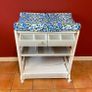 Babylo Baby Changing Table with Padded Mat & Storage Image 2