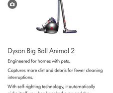Dyson animal Hoover