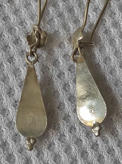 Vintage 950 sterling silver earrings
