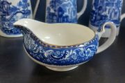 Fabulous Antique Blue and White Sauce Boat by Alfred Meakin in the Rare Leighton Pattern, Circa 1907-1913