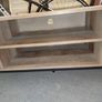 TV Unit Media Stand Storage Cabinet Modern Oak Finish Cupboard and Shelf Storage Image 6