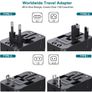 Travel Plug Adapter Worldwide Travel Adaptor with 2 USB Port and AC Socket. Image 6