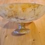 Onyx Pedestal Bowl   20cm Circumference X 9cm Heigh.  Base Is 7cm Circumference. Image 5