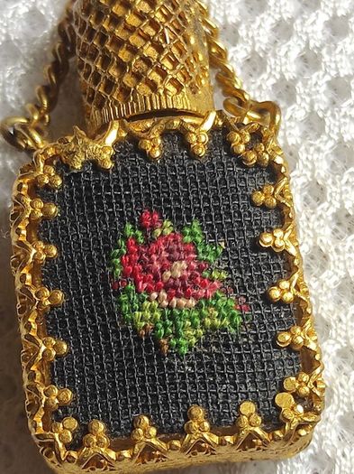 Vintage perfume bottle brooch