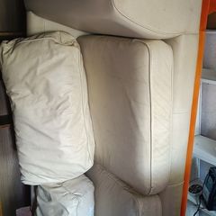 Real Leather Sofa -Cream