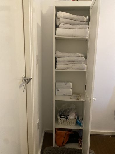 IKEA SILVERAN High Cabinet with Mirror Door