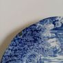 Wedgewood blue transferware plate, Dickens Coaching Days Image 5