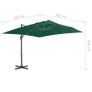 Cantilever Umbrella with Aluminium Pole Green 300x300 cm Image 7