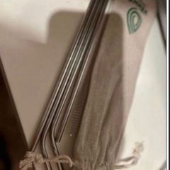 Stainless steel reusable drinking straws