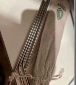 Stainless steel reusable drinking straws