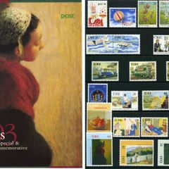 1993 Ireland Commemorative Stamp Year Pack MNH. See scan for stamps included. All stamps Mint Never Hinged.