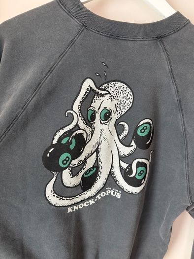NUDIE JEANS - Knocktopus Sweatshirt Anthracite Size S!