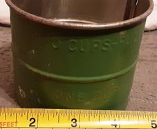 collectable vintage flour sifter, tub 3