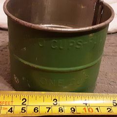 collectable vintage flour sifter, tub 3