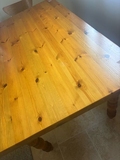 Solid pine table