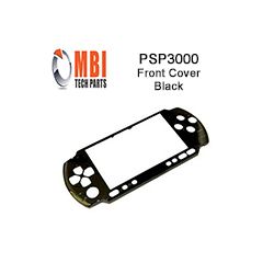 PSP3000 Replacement Faceplate Front Cover Screen Shell Black PSP 3000 Face