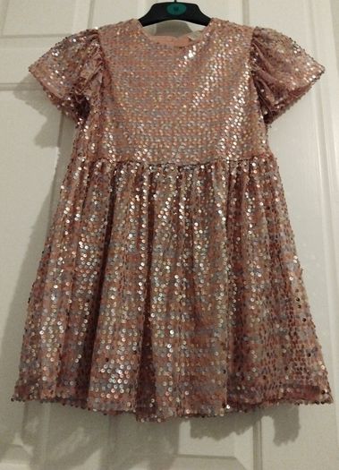 Pink Glitter dress size 8-9