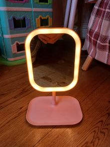 Portable LED Makeup Mirror with Illumination, Compact Folding Design, Touch Control with 3 Lighting Modes