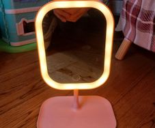 Portable LED Makeup Mirror with Illumination, Compact Folding Design, Touch Control with 3 Lighting Modes