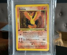 Pokemon Fossil Moltres 12/62 1st edition Near Mint Condition