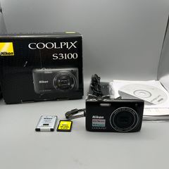 Nikon Coolpix S3100 14MP Digital Camera Black - Full Kit - Boxed