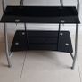 Black Glass Console Desk Image 2