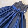 Girls stunning occasion party dress by Sugar Plum Navy Image 9