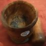 wooden mortar and pedstal Image 4