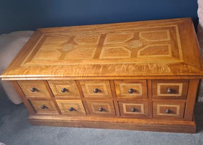 Inlaid Chest & Writing Bureau