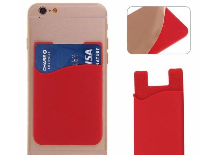 Ultra Slim Self Adhesive Credit Card Holder for Samsung iPhone Nokia
