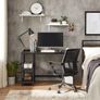 New Home Office Desk With 2 Shelves (Black)  FREE P&P Image 3