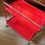 Vintage Red Elisse Italian Folding Serving Trolley (Casaconfort) 1980s Image 2
