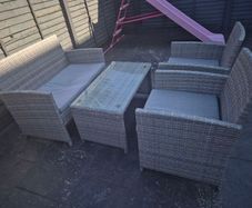 Rattan garden furniture