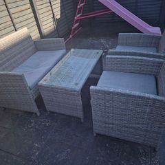 Rattan garden furniture