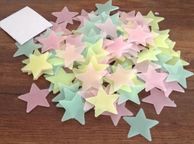 main image for ad 100pcs/ set Glow In The Dark Plastic Stars Stickers