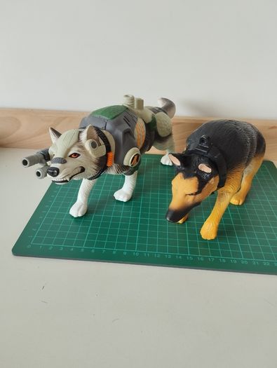 90s action man husky  Armored & Police Dog Figures