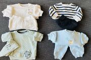 4 baby sets top and trousers 3-6 months