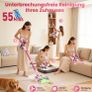 Dzaki Cordless Vacuum Cleaner 50,000 Pa, 55 min Runtime, Self Standing, Touch Display, Anti Tangle Brush, LED Light, Brushless Motor for Pet Hair, Allergy Sufferers, Carpets, Hard Floors Image 5