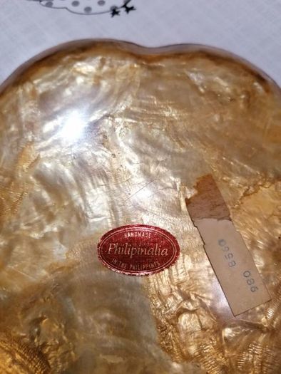 Philipinalia capiz shell - 3 trinket plate dishes