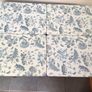 4 Pimpernel Extra large Blue and white floral place mats 16"x12" Image 3
