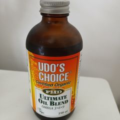 Udo's Choice Ultimate Oil Blend, 250ml, nearly full