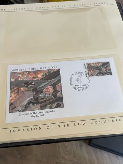 The History of World War II in post stamps