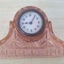 Art Deco Walther Pink Peach Glass Clock Image 6