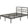 Small Double Bed Frame 4ft with Curved Headboard Image 2