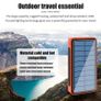 Solar Power Qi Wireless 20000mAh Powerbank Solar External Battery 4USB Ports Portable Phone Charger Fast Charging Image 4