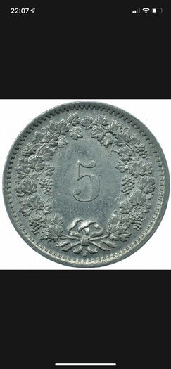 Switzerland 5 Rappen Helvetica 1966