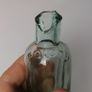 28 - Antique Sea Glass Cork Top Victorian Poison Bottle Image 3