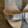 PENNEYS Primark Real Leather Silver Strap Heels Size 5! Image 4