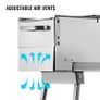BRAND NEW Folding Charcoal BBQ Grill Portable Foldable Stainless Steel W/ Scissor BBQ Tong for Outdoor Camping Picnic Patio Cooking Image 4